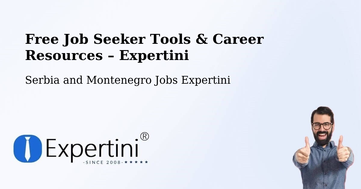 Free Job Seeker Tools & Career Resources – Wakefield - Wakefield, Serbia and Montenegro Jobs Expertini